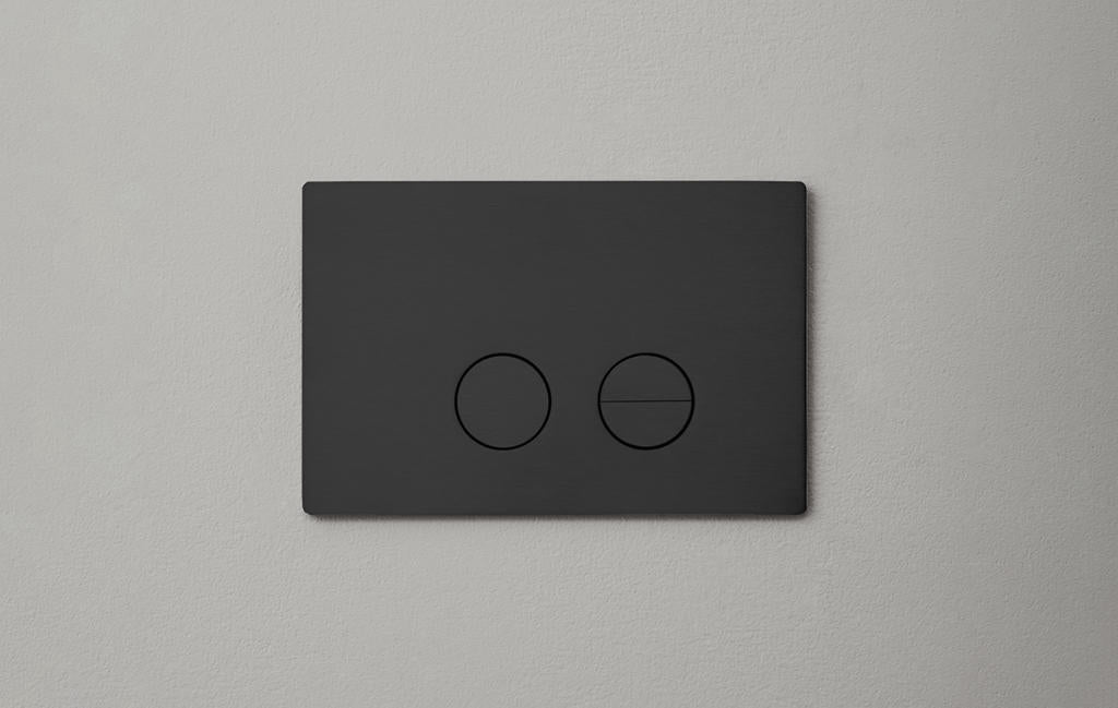 Betjeningplade til toilet, sort (PVD sort) • d line