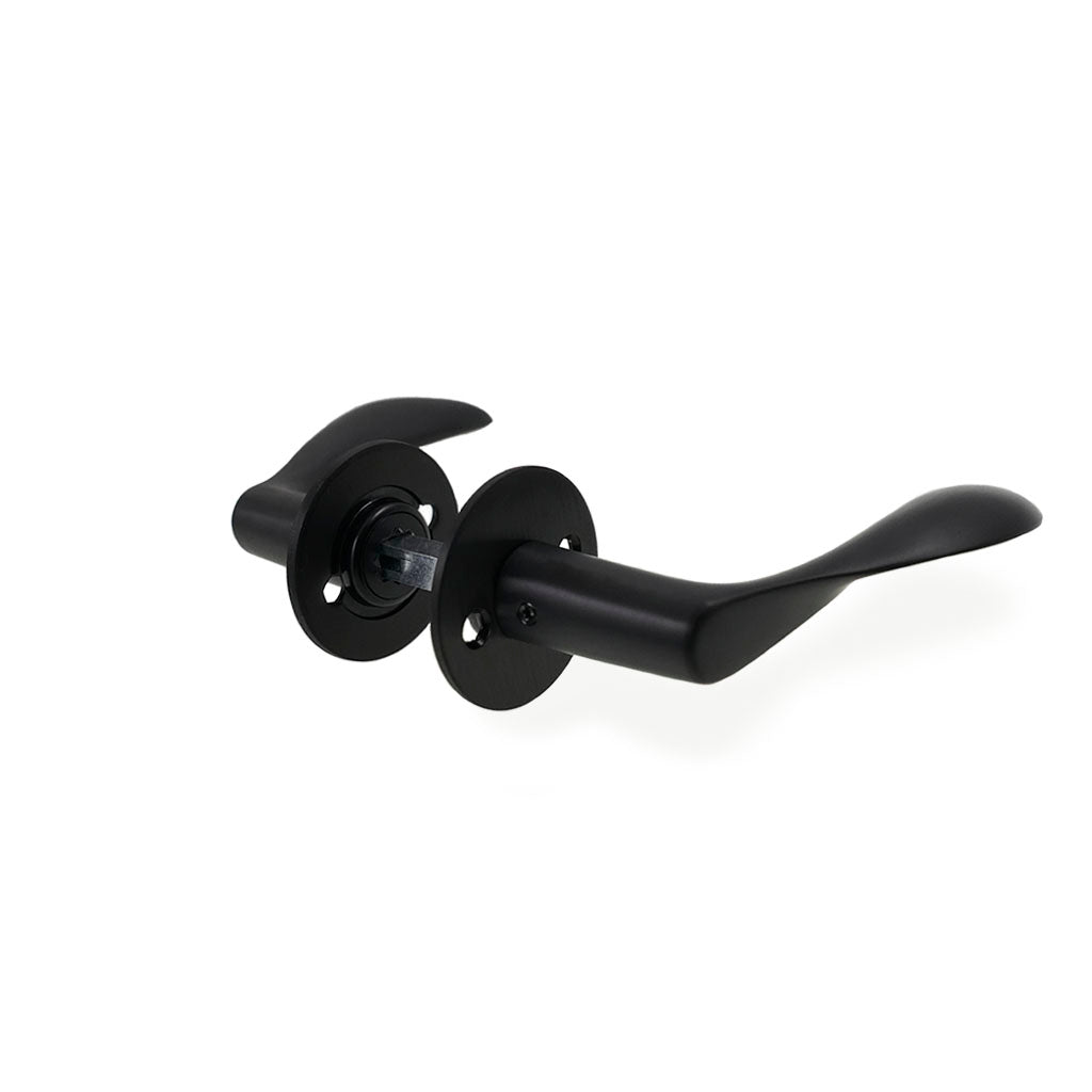 Arne Jacobsen Dørhåndtag - AJ97 dørgreb med charcoal overflade 97 mm. Lille model