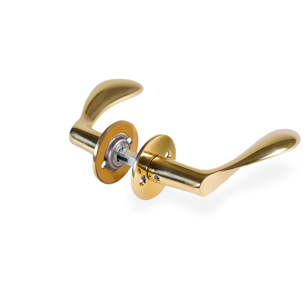 Dørgreb: Arne Jacobsen dørhåndtag - AJ111 dørgreb i poleret messing 111 mm. stor model c/c 30 mm.