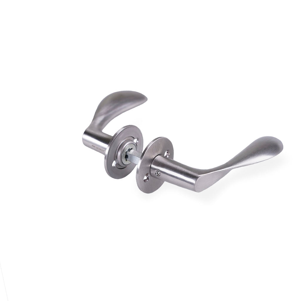 Dørgreb: Arne Jacobsen dørhåndtag - AJ97 dørgreb i børstet rustfri stål 97 mm. lille model c/c 30 mm.