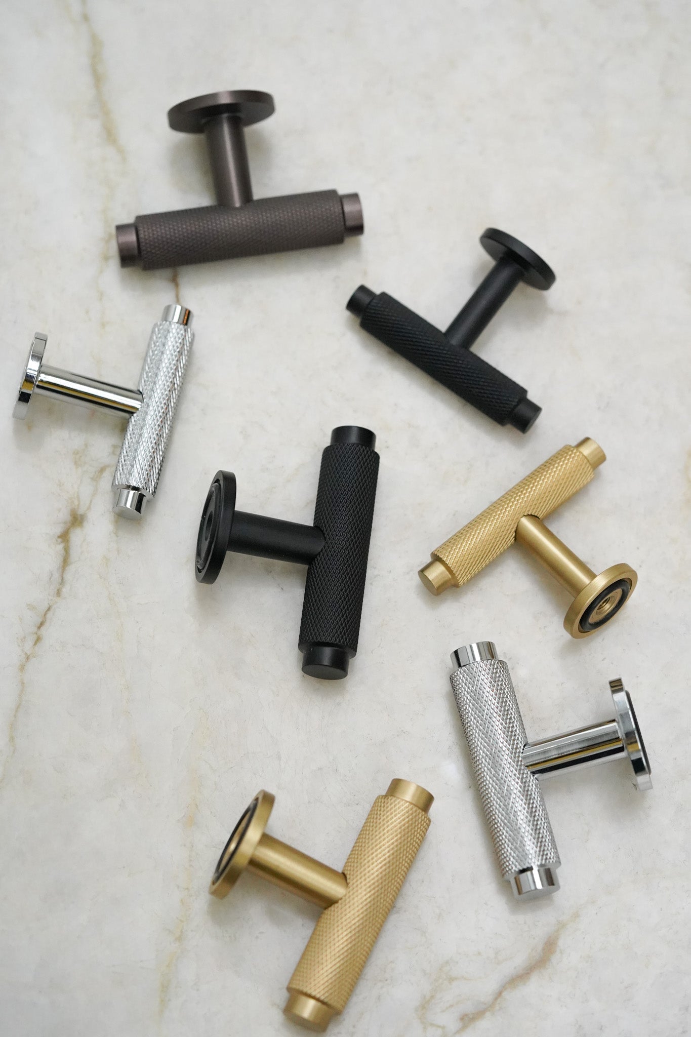 Nørrebro • Møbelknop med diamond cut i bruneret messing