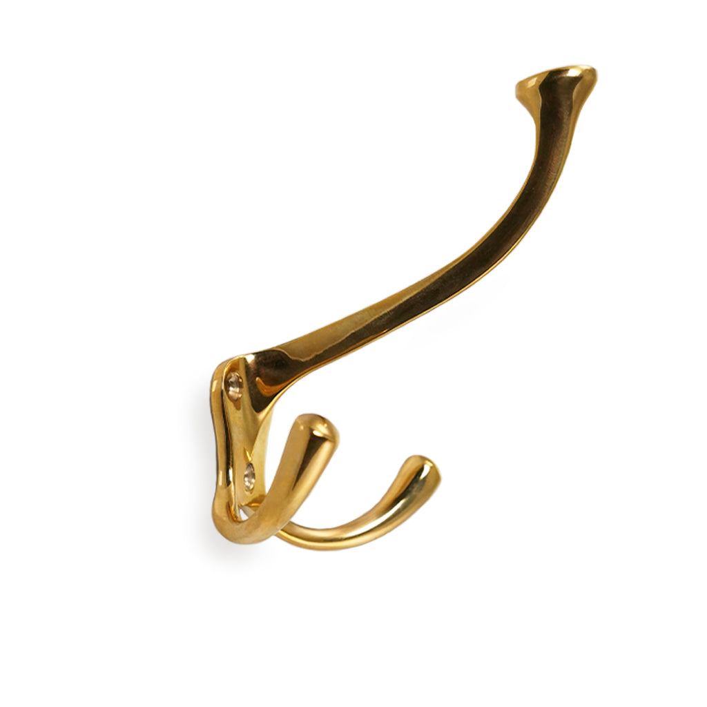 Kungsholmen • Hattekrog dobbelt, poleret messing m/lak 111 mm