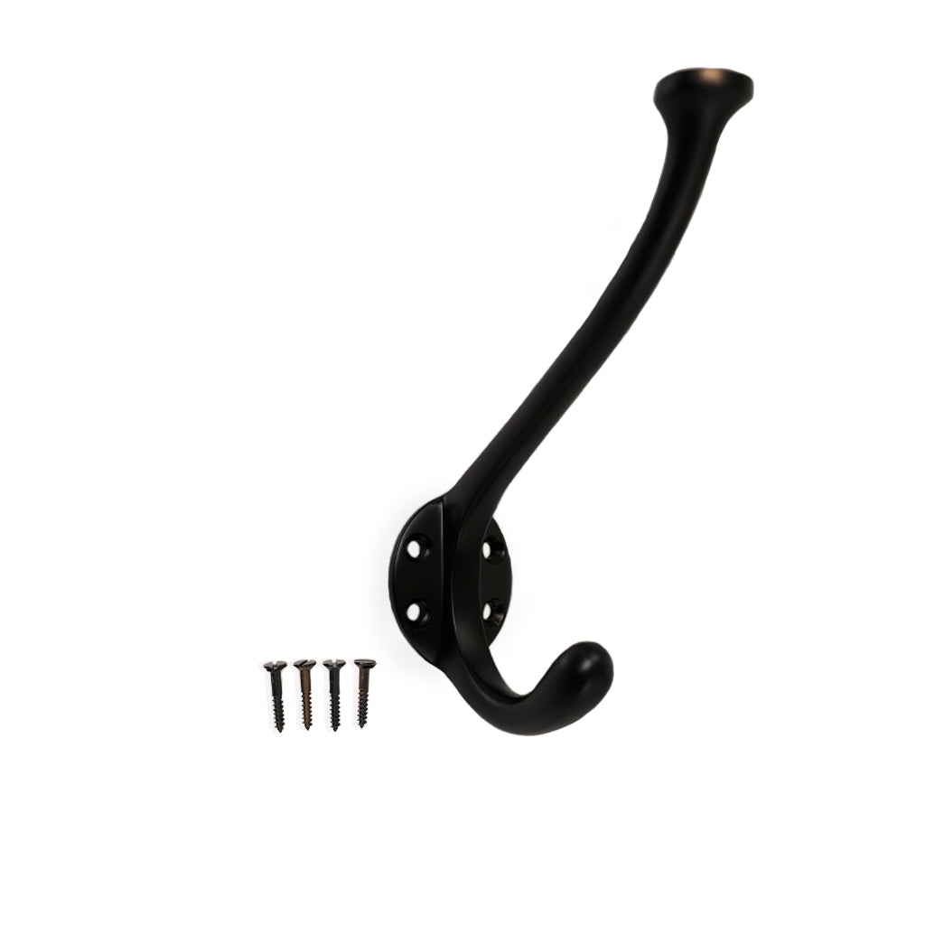 Lund • Hattekrog enkel, sort 120 mm