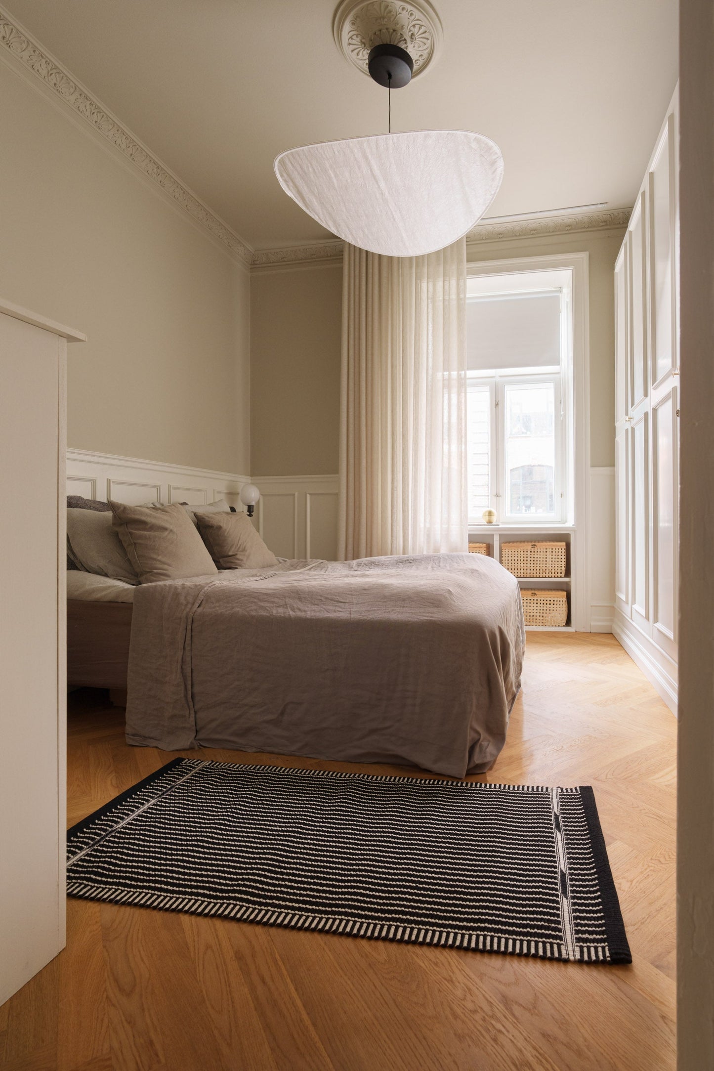 Tæppe VK-3, sort/hvid • NORDICMODERN