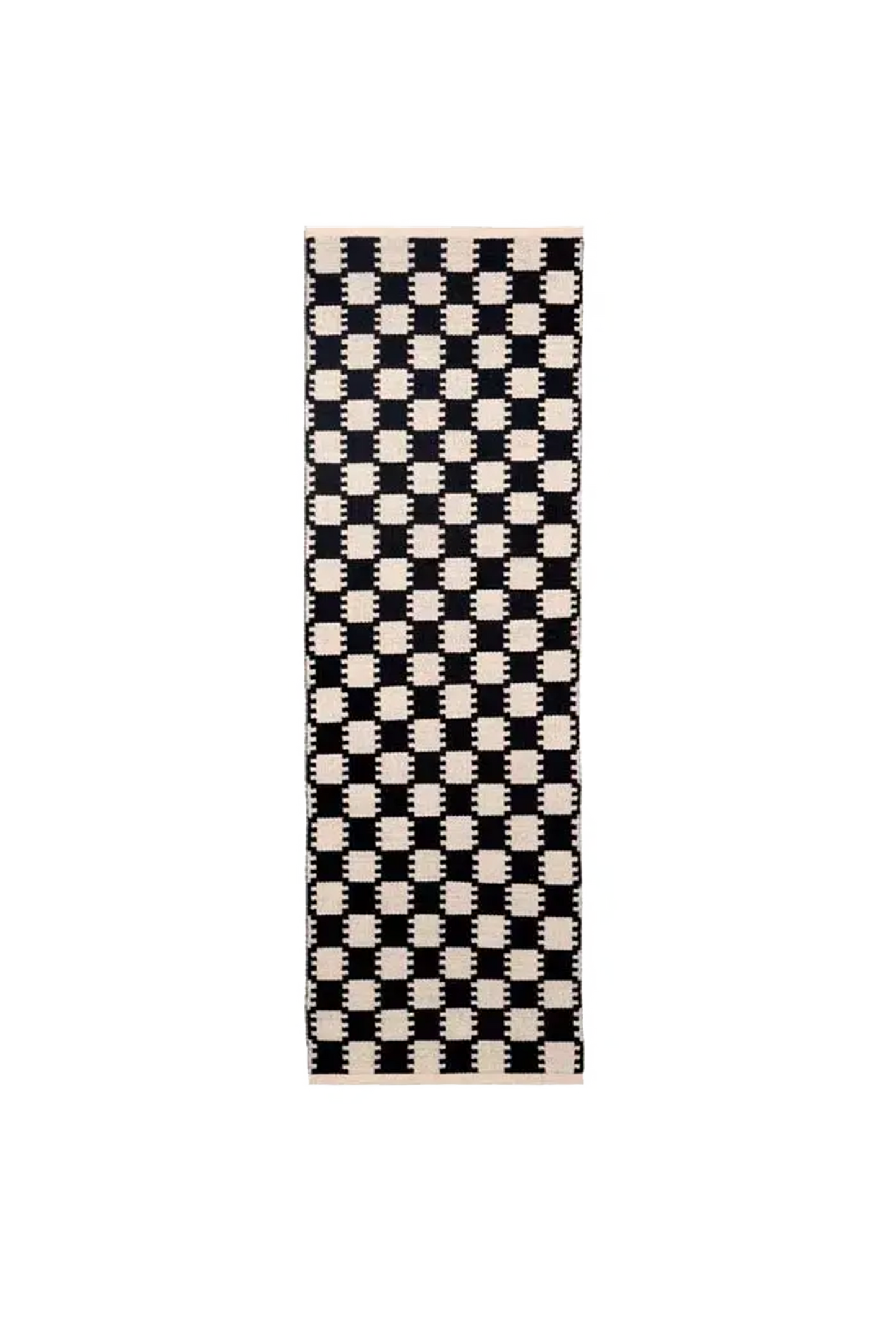 Tæppe VK-5, sort/hvid • NORDICMODERN