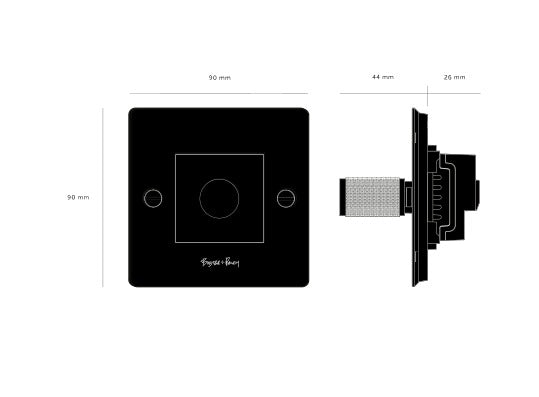1G lysdæmper 100W LED, sort • Buster + Punch