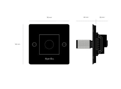 1G lysdæmper 100W LED, sort • Buster + Punch