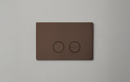 Betjeningplade til toilet, bronze/bruneret finish • d line