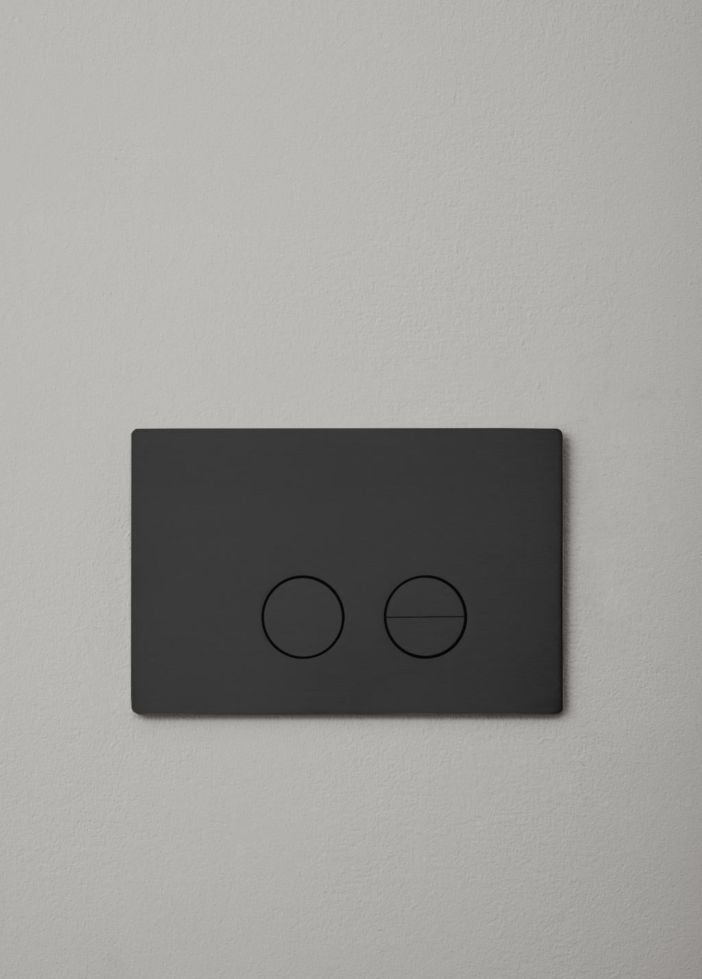 Betjeningplade til toilet, sort (PVD sort) • d line