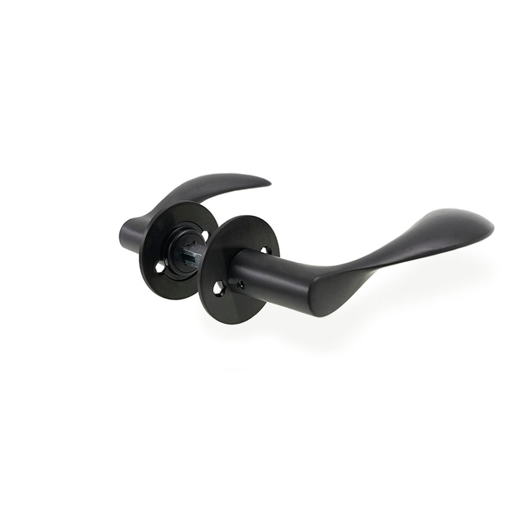 Arne Jacobsen dørhåndtag - AJ111 dørgreb med charcoal overflade 111 mm stor model