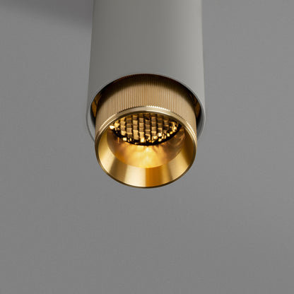 Exhaust pendel Linear i stone med detaljer i massiv messing  • Buster + Punch