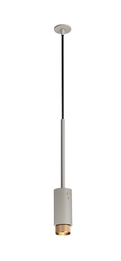 Exhaust pendel Linear i stone med detaljer i massiv messing  • Buster + Punch