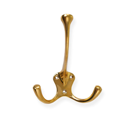 Kungsholmen • Hattekrog dobbelt, poleret messing m/lak 111 mm
