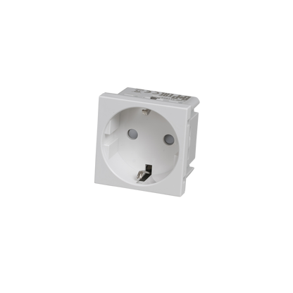 Modul til stikkontakt, Schuko type F, hvid • Buster + Punch