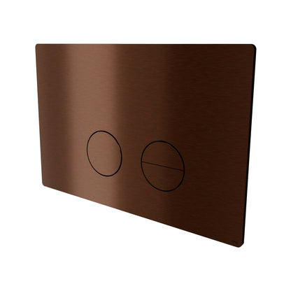 Betjeningplade til toilet, bronze/bruneret finish • d line