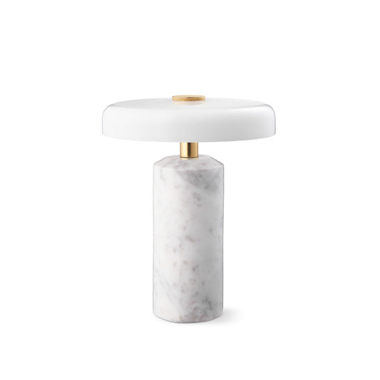 Trip Portable bordlampe, carrara/opal glossy • Design by Us