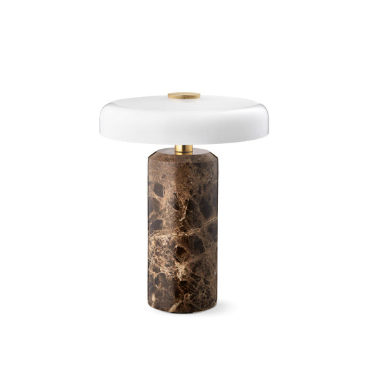 Trip Portable bordlampe, dark emperador/opal glossy • Design by Us