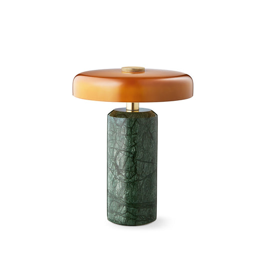 Trip Portable bordlampe, moss/amber glossy • Design by Us