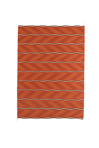 Tæppe VK-6, rød/orange • NORDICMODERN