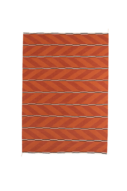 Tæppe VK-6, rød/orange • NORDICMODERN