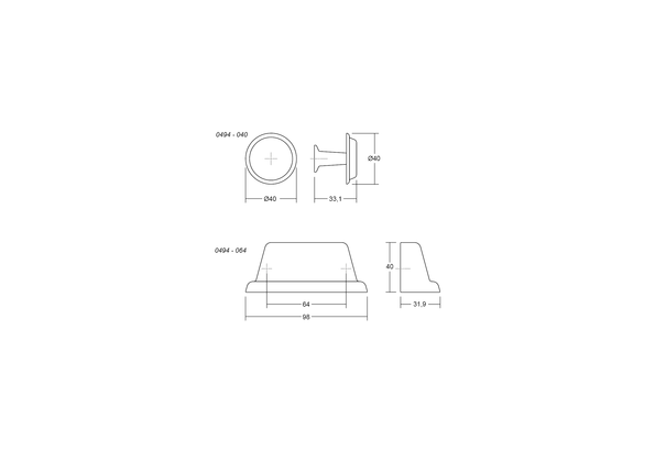 LAND greb, antik messing • Viefe